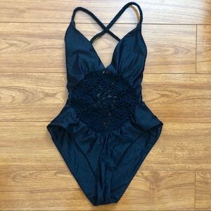 Black Frankie’s Bikinis Poppy One Piece